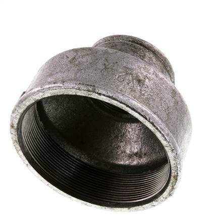 Rp 4'' x Rp 2'' Verzinkt Gietijzeren Ronde Sok 25 Bar