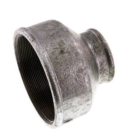 Rp 4'' x Rp 2'' Verzinkt Gietijzeren Ronde Sok 25 Bar