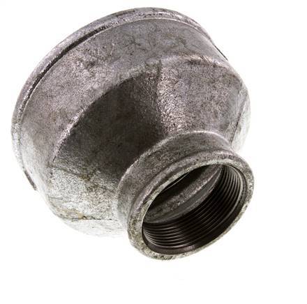 Rp 4'' x Rp 2'' Verzinkt Gietijzeren Ronde Sok 25 Bar