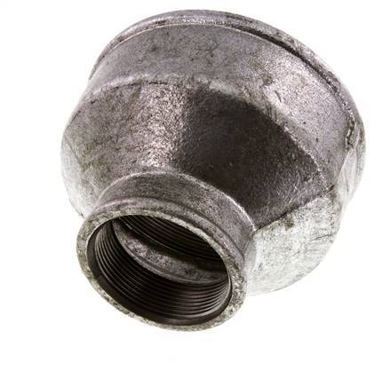 Rp 4'' x Rp 2'' Verzinkt Gietijzeren Ronde Sok 25 Bar