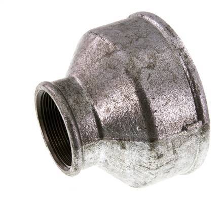 Rp 4'' x Rp 2'' Verzinkt Gietijzeren Ronde Sok 25 Bar