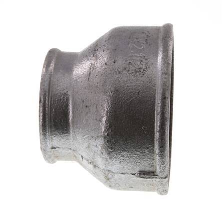 Rp 4'' x Rp 2 1/2'' Verzinkt Gietijzeren Ronde Sok 25 Bar