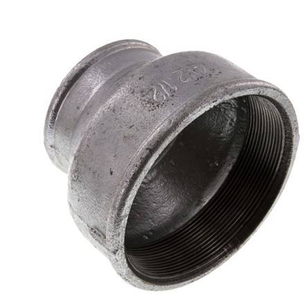 Rp 4'' x Rp 2 1/2'' Verzinkt Gietijzeren Ronde Sok 25 Bar