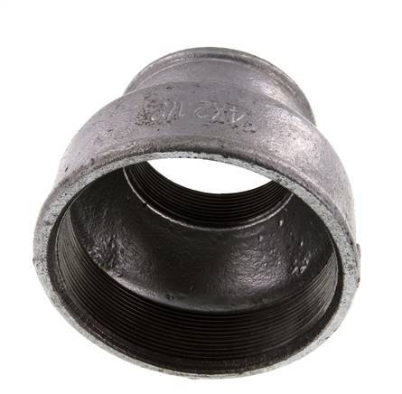 Rp 4'' x Rp 2 1/2'' Verzinkt Gietijzeren Ronde Sok 25 Bar