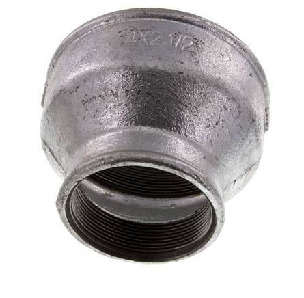 Rp 4'' x Rp 2 1/2'' Verzinkt Gietijzeren Ronde Sok 25 Bar
