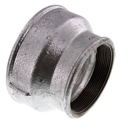 Rp 4'' x Rp 3'' Verzinkt Gietijzeren Ronde Sok 25 Bar