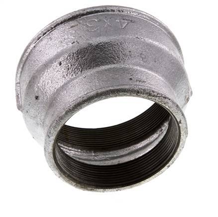 Rp 4'' x Rp 3'' Verzinkt Gietijzeren Ronde Sok 25 Bar