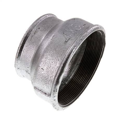 Rp 4'' x Rp 3'' Verzinkt Gietijzeren Ronde Sok 25 Bar