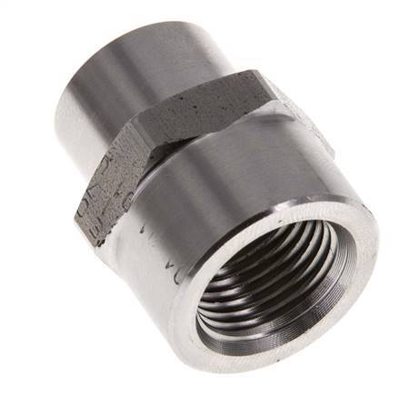 1/4'' NPT x 3/8'' NPT Stainless steel Socket 210 Bar - Hydraulic
