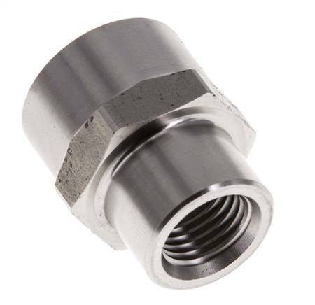 1/4'' NPT x 3/8'' NPT Stainless steel Socket 210 Bar - Hydraulic