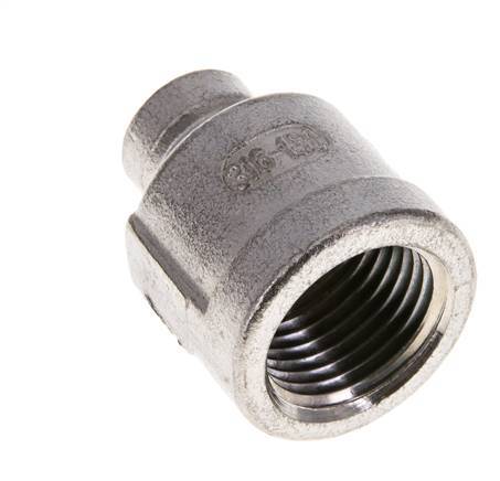 1/2'' NPT x 1/8'' NPT Stainless steel Round Socket 16 Bar