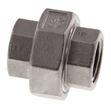 1/2'' NPT RVS Borstnippel 3-delig met Conische afdichting 16 Bar