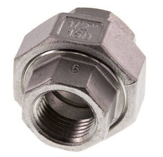 1/2'' NPT RVS Borstnippel 3-delig met Conische afdichting 16 Bar