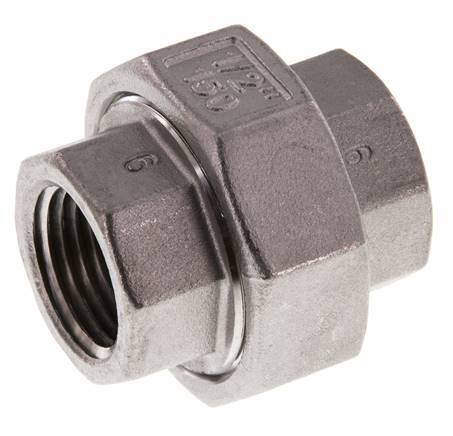 1/2'' NPT RVS Borstnippel 3-delig met Conische afdichting 16 Bar