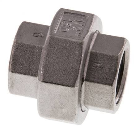 1/2'' NPT RVS Borstnippel 3-delig met Conische afdichting 16 Bar