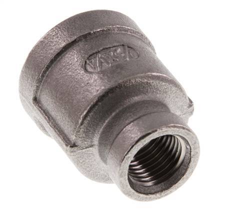Rp 1/2'' x Rp 1/4'' RVS Ronde Sok 16 Bar