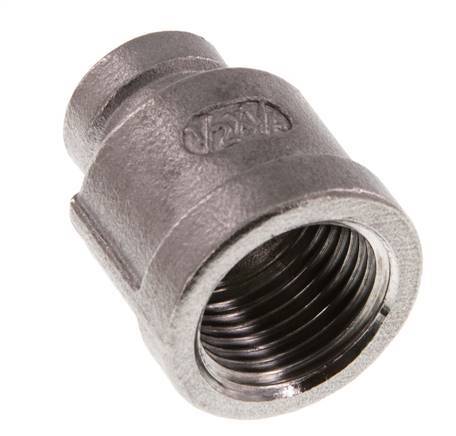 Rp 1/2'' x Rp 1/4'' RVS Ronde Sok 16 Bar