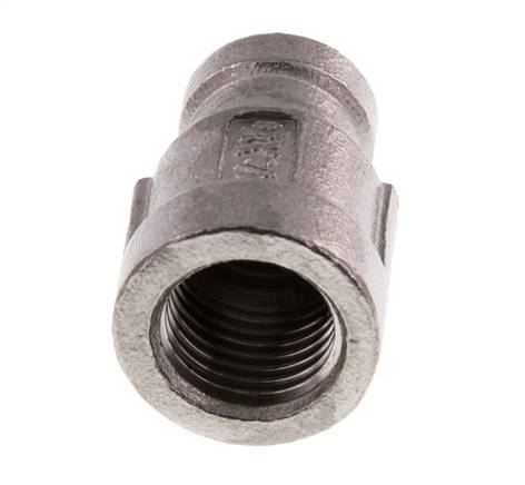 Rp 1/4'' x Rp 1/8'' Stainless steel Round Socket 16 Bar [2 Pieces]