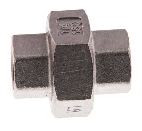 Rp 1/4'' RVS Borstnippel 3-delig met Conische afdichting 16 Bar