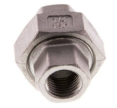 Rp 1/4'' RVS Borstnippel 3-delig met Conische afdichting 16 Bar