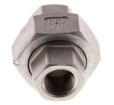 Rp 1/4'' RVS Borstnippel 3-delig met Conische afdichting 16 Bar