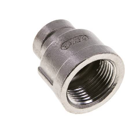 3/4'' NPT x 3/8'' NPT Stainless steel Round Socket 16 Bar