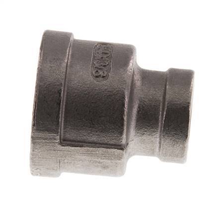 Rp 3/4'' x Rp 3/8'' RVS Ronde Sok 16 Bar