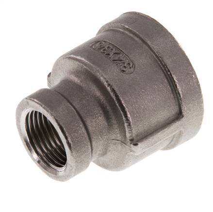 Rp 3/4'' x Rp 3/8'' RVS Ronde Sok 16 Bar