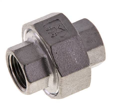 3/8'' NPT RVS Borstnippel 3-delig met Conische afdichting 16 Bar