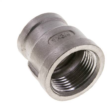 1'' NPT x 3/4'' NPT RVS Ronde Sok 16 Bar