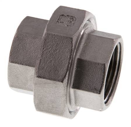 1'' NPT RVS Borstnippel 3-delig met Conische afdichting 16 Bar