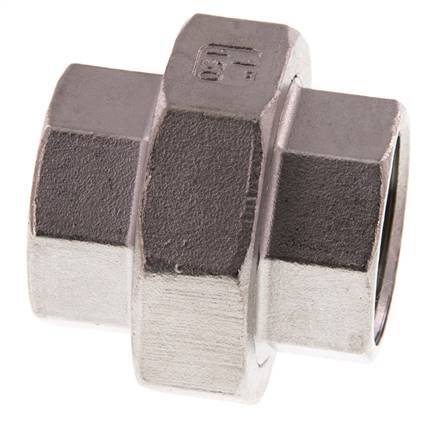 Rp 1'' RVS Borstnippel 3-delig met Conische afdichting 16 Bar