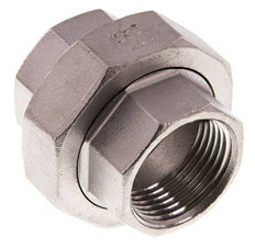 Rp 1'' RVS Borstnippel 3-delig met Conische afdichting 16 Bar