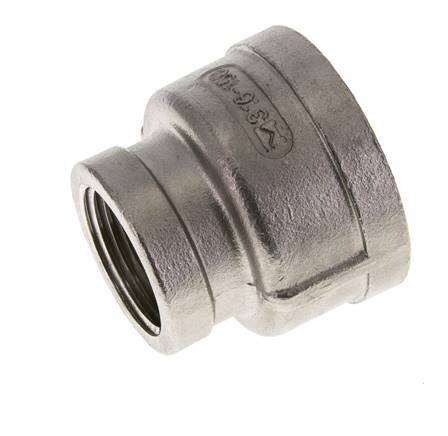 1 1/2'' NPT x 1'' NPT RVS Ronde Sok 16 Bar