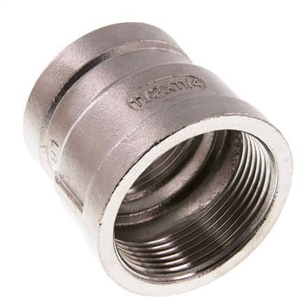 Rp 1 1/2'' x Rp 1 1/4'' RVS Ronde Sok 16 Bar