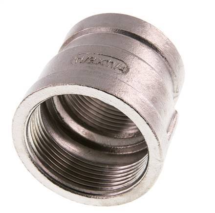 Rp 1 1/2'' x Rp 1 1/4'' RVS Ronde Sok 16 Bar