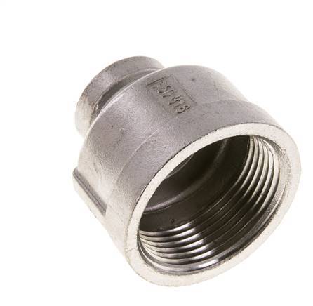 1 1/4'' NPT x 1/2'' NPT RVS Ronde Sok 16 Bar