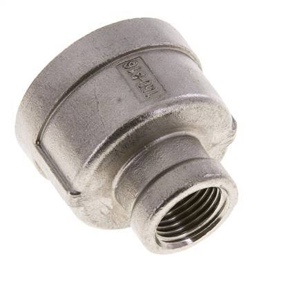 1 1/4'' NPT x 1/2'' NPT RVS Ronde Sok 16 Bar