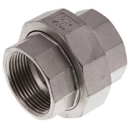 1 1/4'' NPT RVS Borstnippel 3-delig met Conische afdichting 16 Bar
