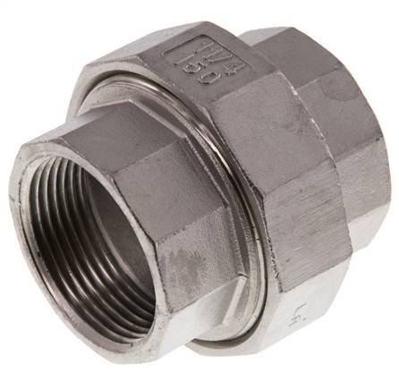 1 1/4'' NPT RVS Borstnippel 3-delig met Conische afdichting 16 Bar