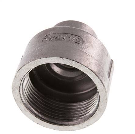Rp 1 1/4'' x Rp 1/2'' RVS Ronde Sok 16 Bar