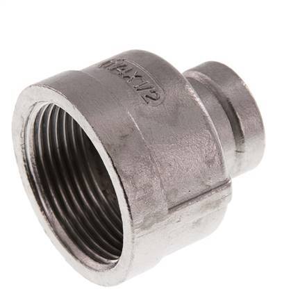Rp 1 1/4'' x Rp 1/2'' RVS Ronde Sok 16 Bar