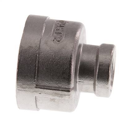 Rp 1 1/4'' x Rp 1/2'' RVS Ronde Sok 16 Bar