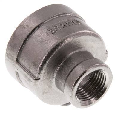 Rp 1 1/4'' x Rp 1/2'' RVS Ronde Sok 16 Bar