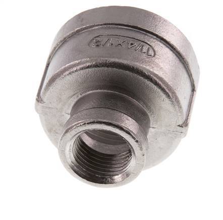 Rp 1 1/4'' x Rp 1/2'' RVS Ronde Sok 16 Bar