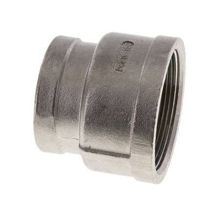2'' NPT x 1 1/2'' NPT Stainless steel Round Socket 16 Bar