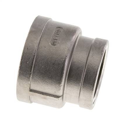 2'' NPT x 1 1/2'' NPT RVS Ronde Sok 16 Bar
