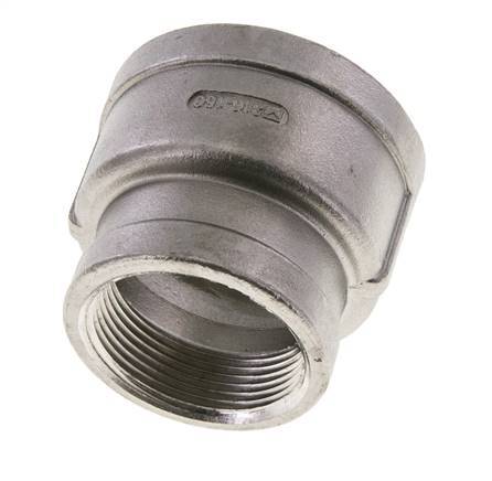 2'' NPT x 1 1/2'' NPT RVS Ronde Sok 16 Bar