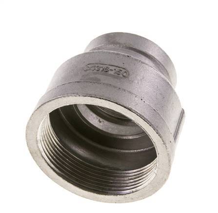 2'' NPT x 1 1/4'' NPT RVS Ronde Sok 16 Bar