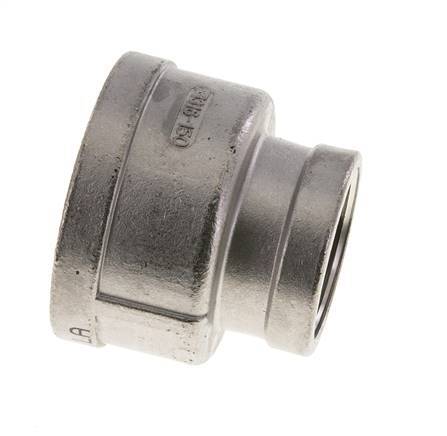 2'' NPT x 1 1/4'' NPT RVS Ronde Sok 16 Bar